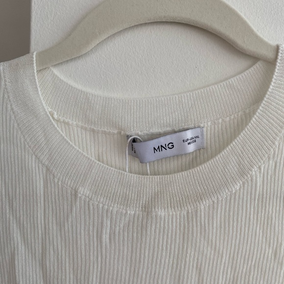 Mango White Ribbed Tank - Picture 6 of 8